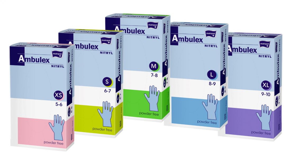 Ambulex egyszerhasználatos Nitril kesztyű